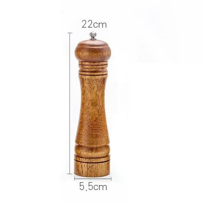 Wood Pepper Grinder,  Salt Mill Pepper Grinder, Salt Shakers with Adjustable Ceramic Rotor Wood Pepper Grinder for Your Kitchen