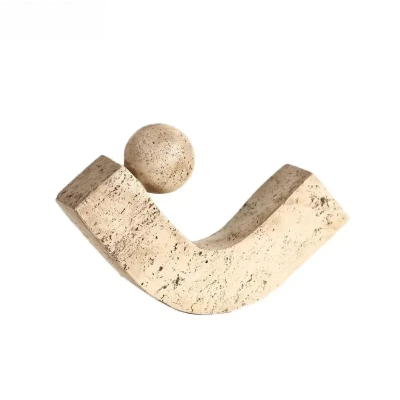 Geometric Arc Natural Stone Ornaments Modern Crafts Desk Decoration Minimalist Desk Decoration Home Aesthetics Modern Art Statue