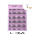 OWOSC 320 Fans Pointy Base Premade Volume Fans Medium Stem Sharp Thin Pre Made Russian Volume Fan Eyelash Extensions Custom Logo