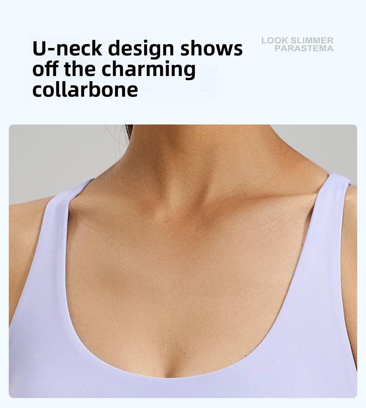 Women U Neck Fitness Crop Top Crossback Sports Bra Fixed Cups Vest, Shockproof Gym Running Workout Yoga Top