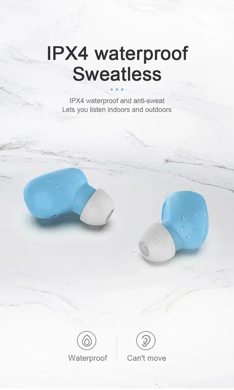 Original Wireless Earphone TWS Bluetooth Headset HiFi Music Headphone Noise Reduction Earbuds Sport Game with Mic