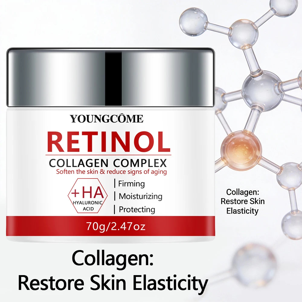 Retinol Collagen Facial Care Moisturizing Cream Deep Hydration Suitable for dry Aging Face Cream Moisturizing Skin Repair