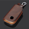 Universal Car Key Bag Cover Case Leather Key Wallet For Opel Chevrolet Jeep Hyundai Ford Mazda Nissan Infiniti Car Accessories