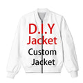 Custom Zip Jacket For Men 3D Printing Diy Graphic Jackets Streetwear Mens Hip Hop Zipper Jacket Clothes Dropshipping Coat