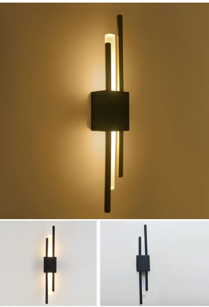 Led Wall Lamp Nordic Indoor Lighting Bathroom Wall Sconces Light Fixture Living Room Corridor Bedroom Decoration Led Wall Light