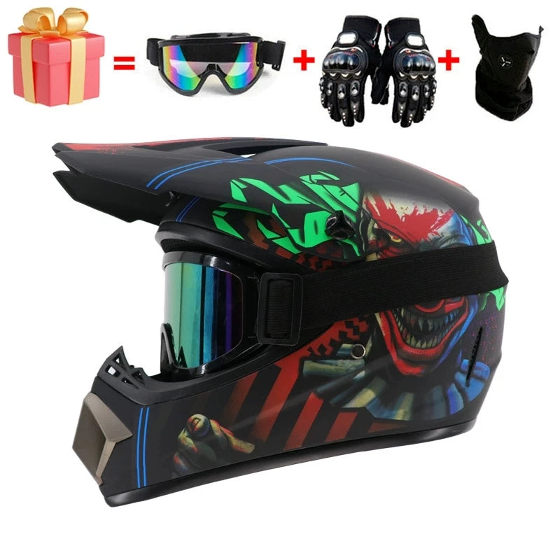 All-New Full Face Off-Road Motorcycle Helmet Downhill AM DH Motocross Cross Casco Capacete Helmets + Free Shipping & 3 Gifts