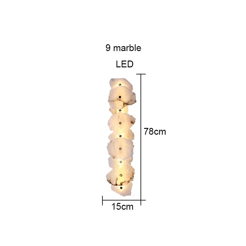 Modern Light Luxury Marble Wall Lamp Bedroom Bedside Tv Background Aisle Corridor Lighting