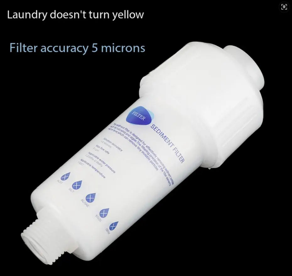 Household Water Purifier Pre Filter For Shower Washing Machine Toilet Explosion Proof Tap Water Chlorine Removal
