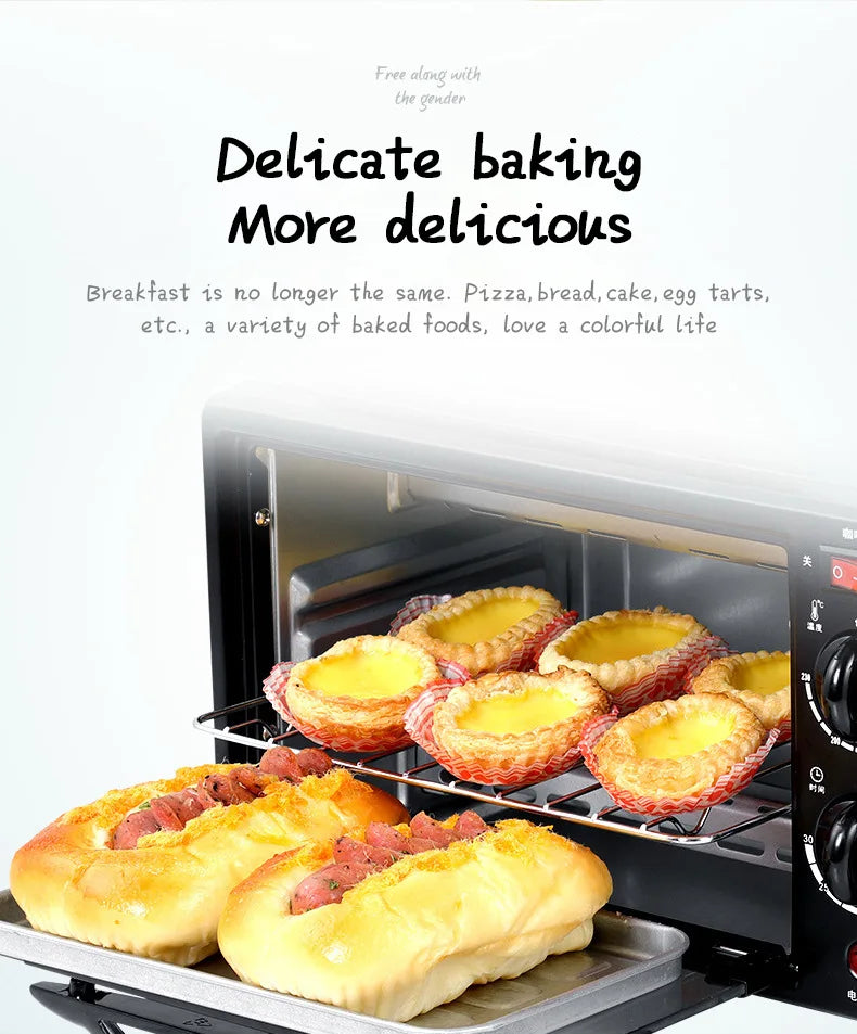 Multi Function 3in1 Breakfast Maker Electric Bread Roast Oven Steaming Coffee Pot Frying Fan In One Machine Kitchen Appliances