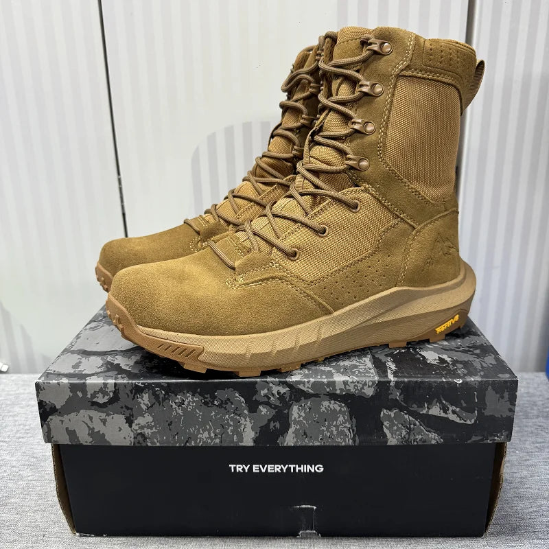 Original Brand Comfortable High Top Mountaineering Boots Designer Zipper Outdoor Hiking Shoe Autumn/Winter Trekking Sneakers