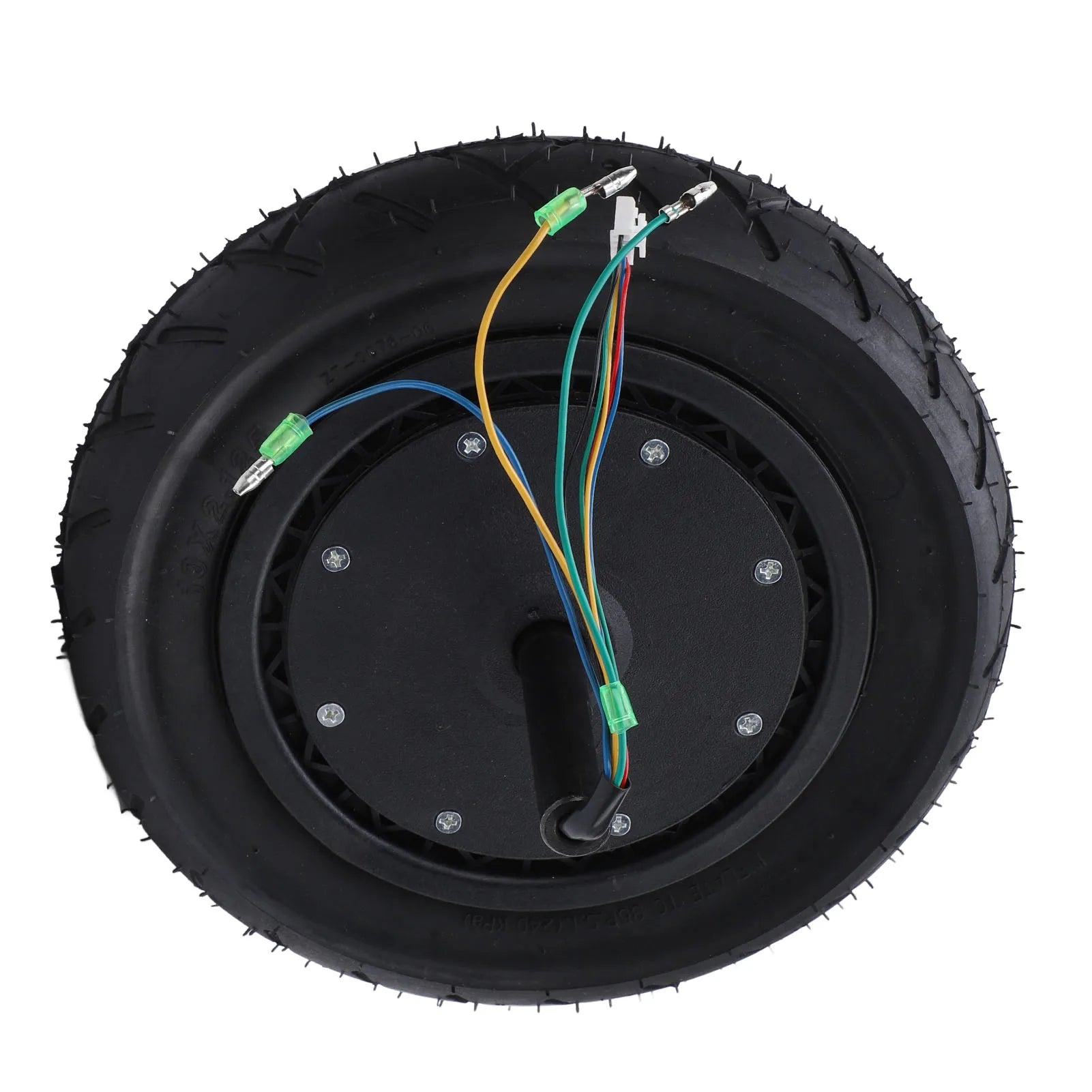 Electric Scooter Motor Wheel Noiseless Rubber Aluminum Alloy Scooter Hub Motor 10 Inch  Brushless Shock Absorbing for DIY