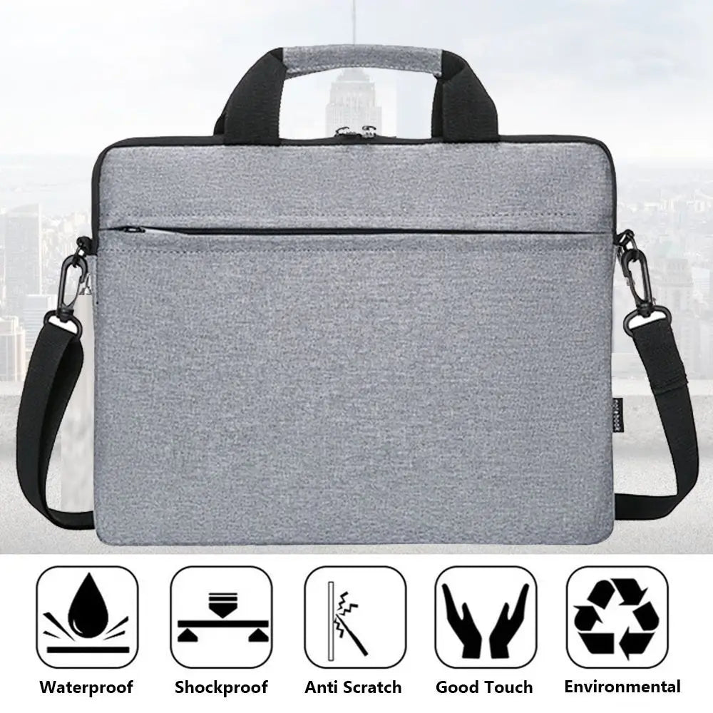 Universal Shockproof Laptop Sleeve Case Ultra Thin Large Capacity Laptop Handbag Fashion Business Notebook Cover
