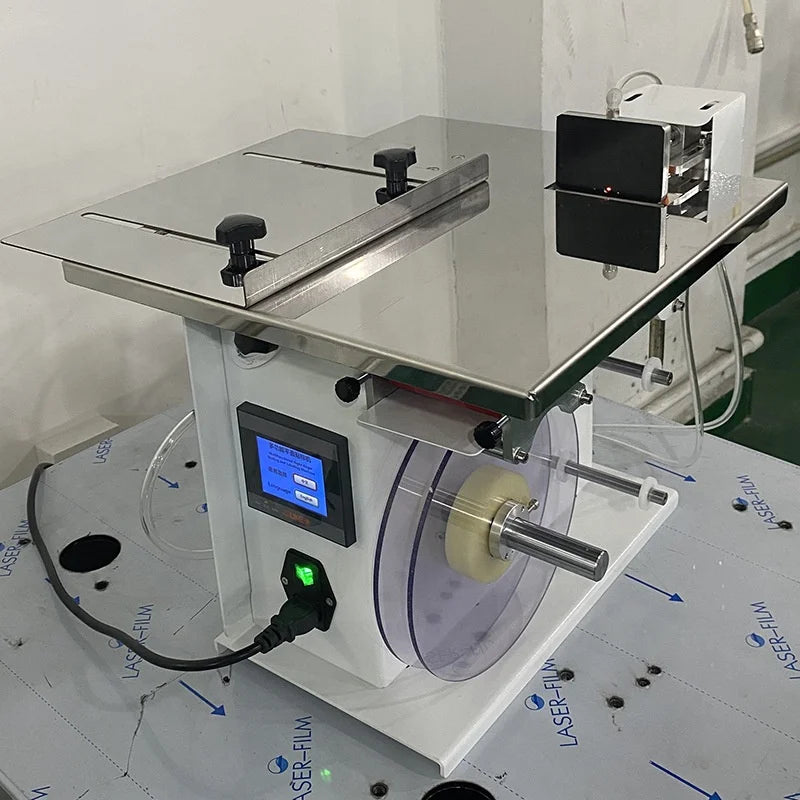 Factory Semi Automatic Right Angel Labeling Machine Manual Self Adhesive Corner Labeling Machine
