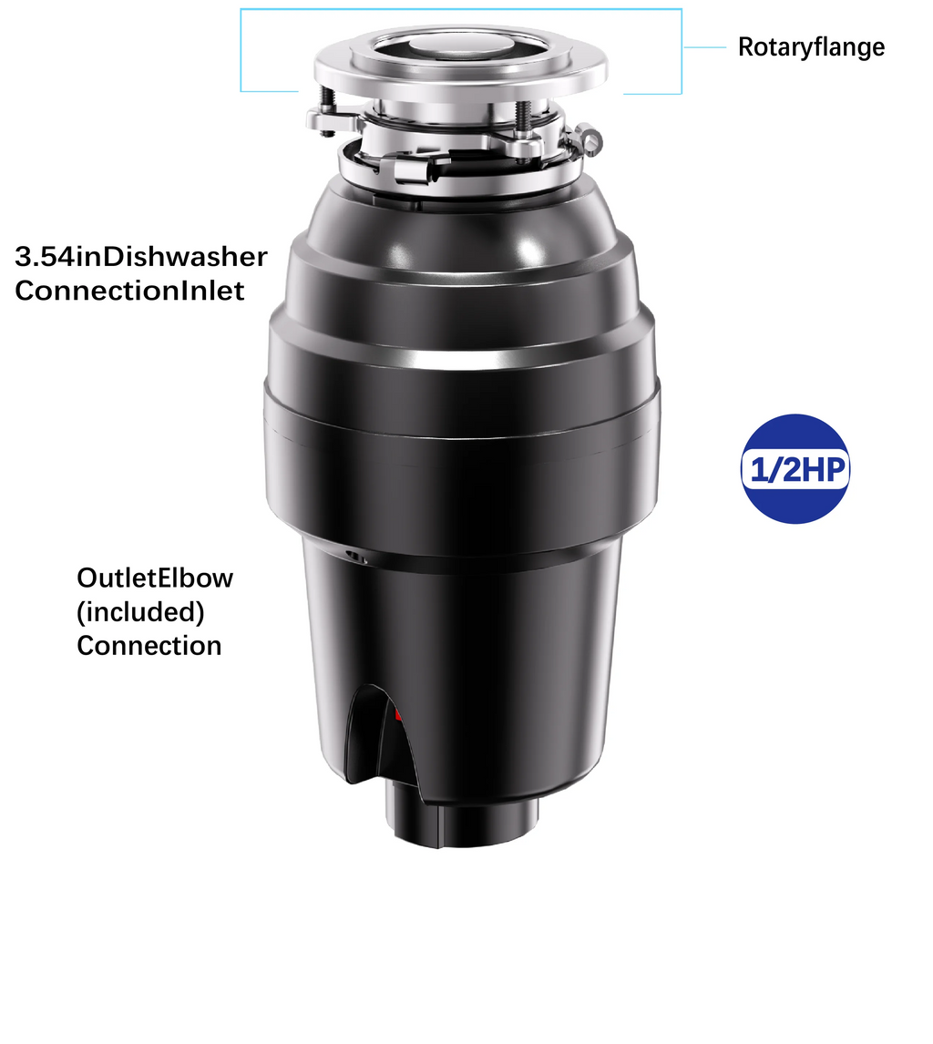 Smart Home Stainless Steel Food Waste Disposer Shredder Machine Electric Continuous Kitchen Use Home 0.5  Class Energy