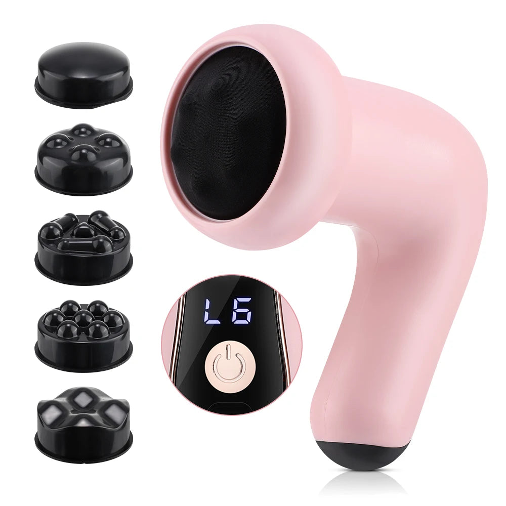 5 IN 1 Electric Fat Burner Body Slimming 6 Level Vibration Massage Anti Cellulite Portable Abdomen Massager Waist Leg Shaping