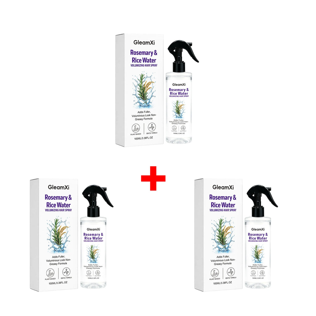 Rosemary & Rice Water Volumizing Hair Spray Lightweight Hydrating Strengthening Hair Root Improve Split Ends Nourish Hair Care