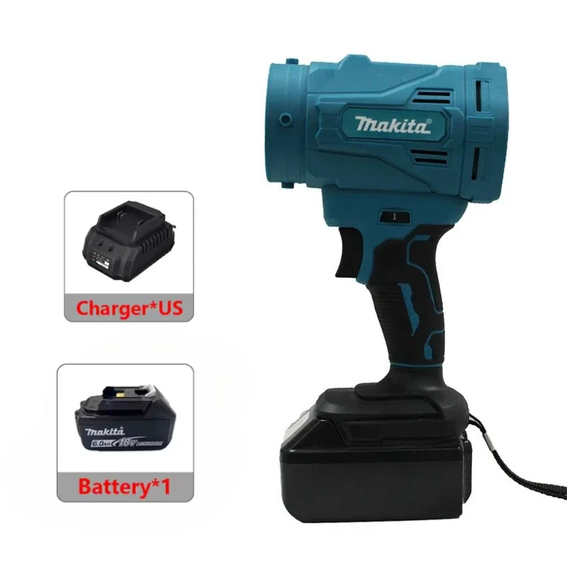 Makita Cordless Power Tool Set: Cordless Rotary Hammer, Rivet Gun, 12V Mini Angle Grinder, Cordless Saw, Air Inflator