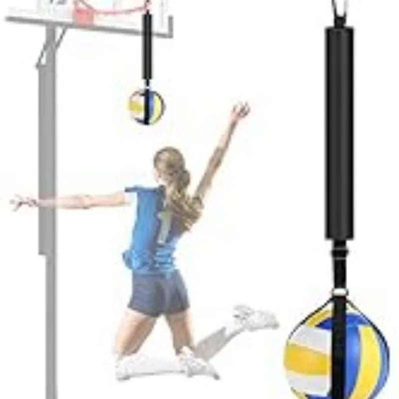 Volleyball Spiking Training Aid Adjustable Belt Solo Serve Training Equipment Bouncing Train Rope Beach Volleyball Accessories
