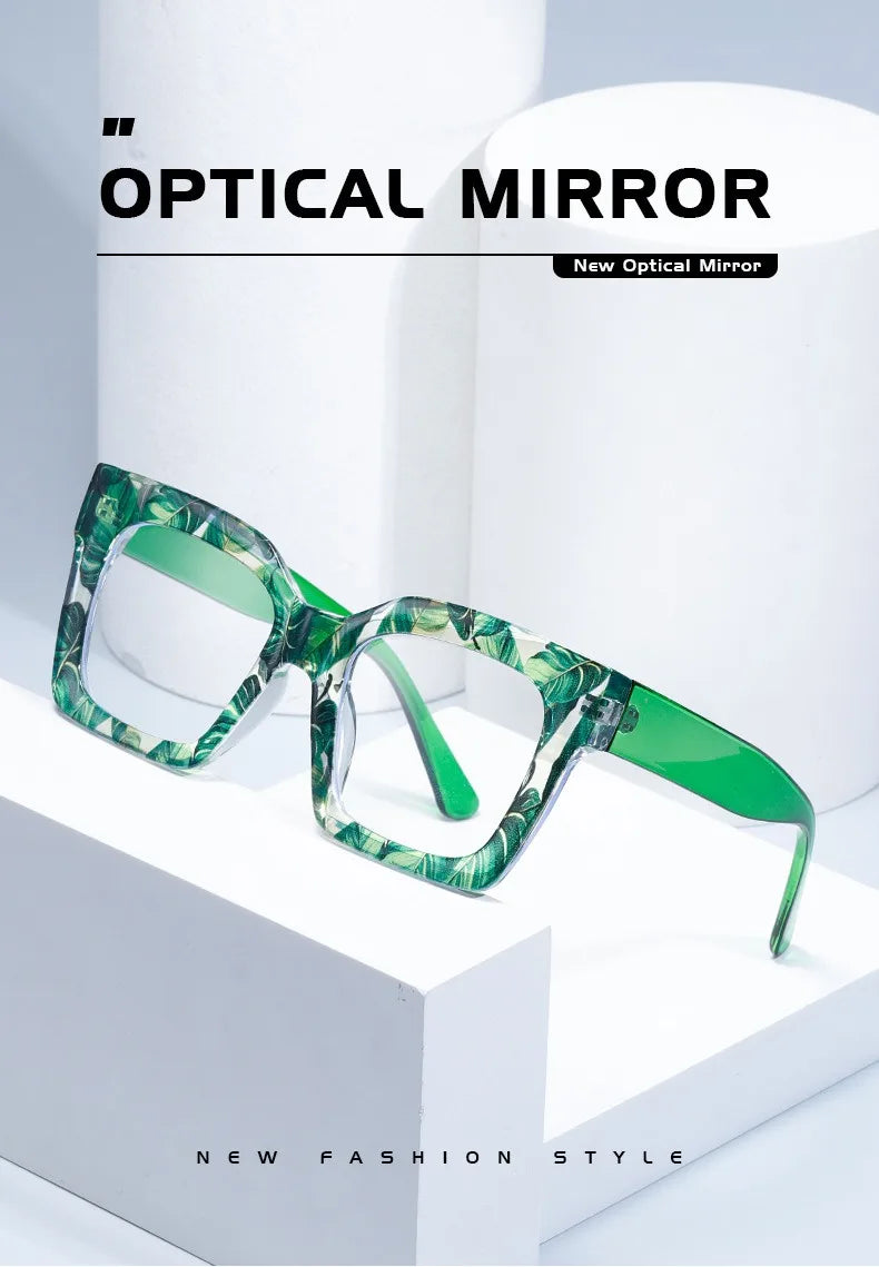 Customized Prescription Glasses Women Multi-Focal Progressive Photochromic Anti-Blue Light Myopia Hyperopia Lens Eyeglasses
