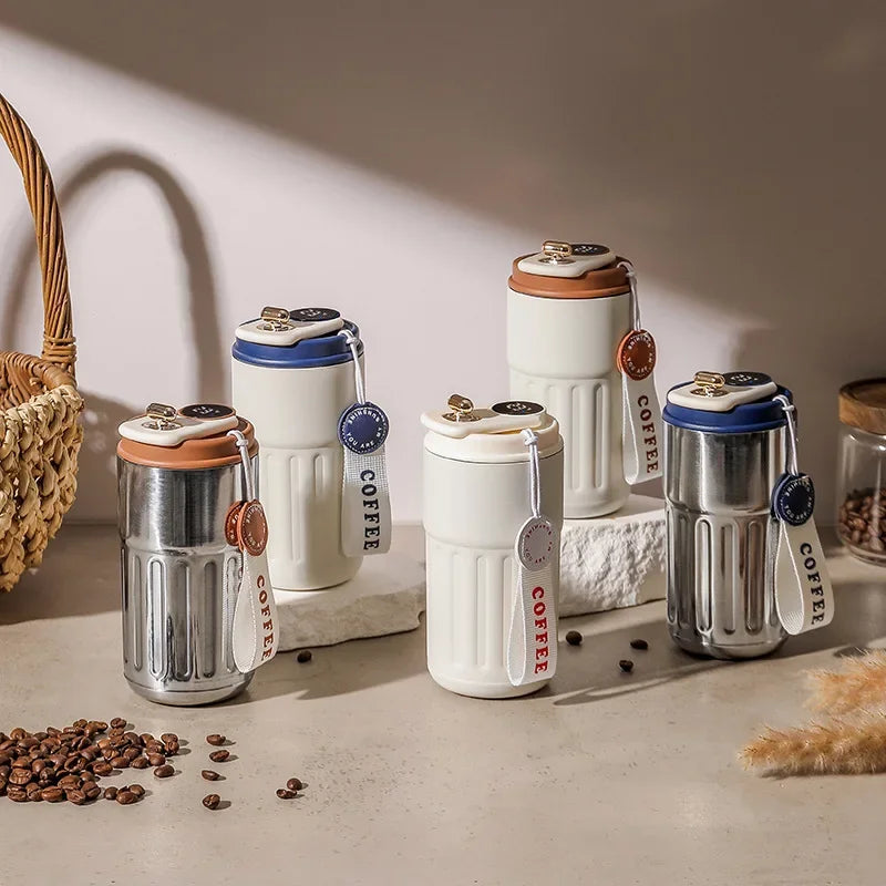 450ML Stainless Steel Thermo Water Bottle LED Temperature Display Coffee Cup Keep Cold and Heat Thermal Mug Travel Vacuum Flask