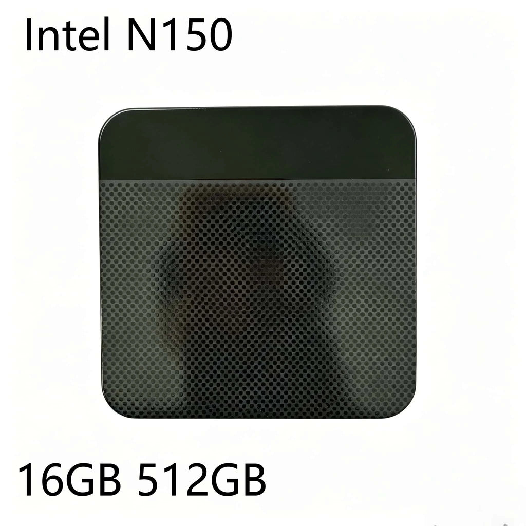 Mini PC Intel N150 16GB DDR4 512GB M.2 NVMe SSD Triple 4K Output WiFi6 Silent Cooling Office Home Desktop Pro Ultra Fast Max