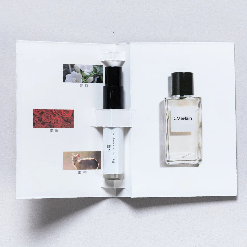 5 pack 3ML men's and women's perfume sample set eau de toilette long-lasting fragrance portable for travel easy to carry around