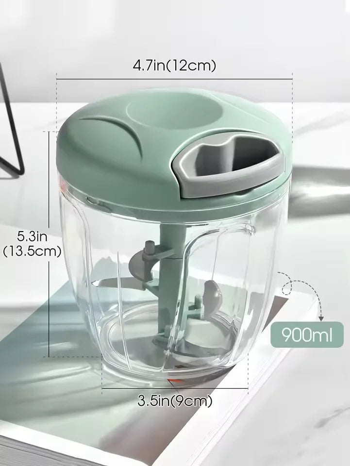 500/900ML Manual Meat Mincer Garlic Chopper Hand Pull Press Crusher Vegetable Grinder Chili Onion Cutter Kitchen Cooking Tools