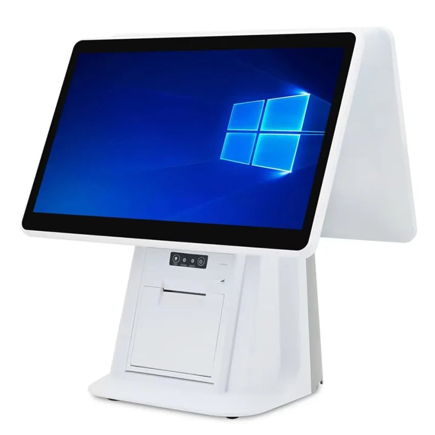 Retail Store 15 Inch POS Cash Register Single Dual Screen Wall Mounted Touchscreen All In One Ordering Machine Restaurant