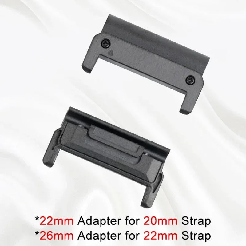 26 22 20mm Quick Fit Metal Adapter For Garmin Fenix 5s/5/5X/5XPlus/6s/6/6X Pro/7/7x/Forerunner945 Watch Easyfit Buckle Connector