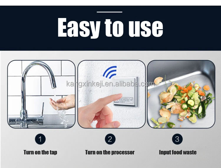 Airo Hot Sale Kitchen Food Waste Disposer Garbage Processor with Motor Sink Waste Crusher