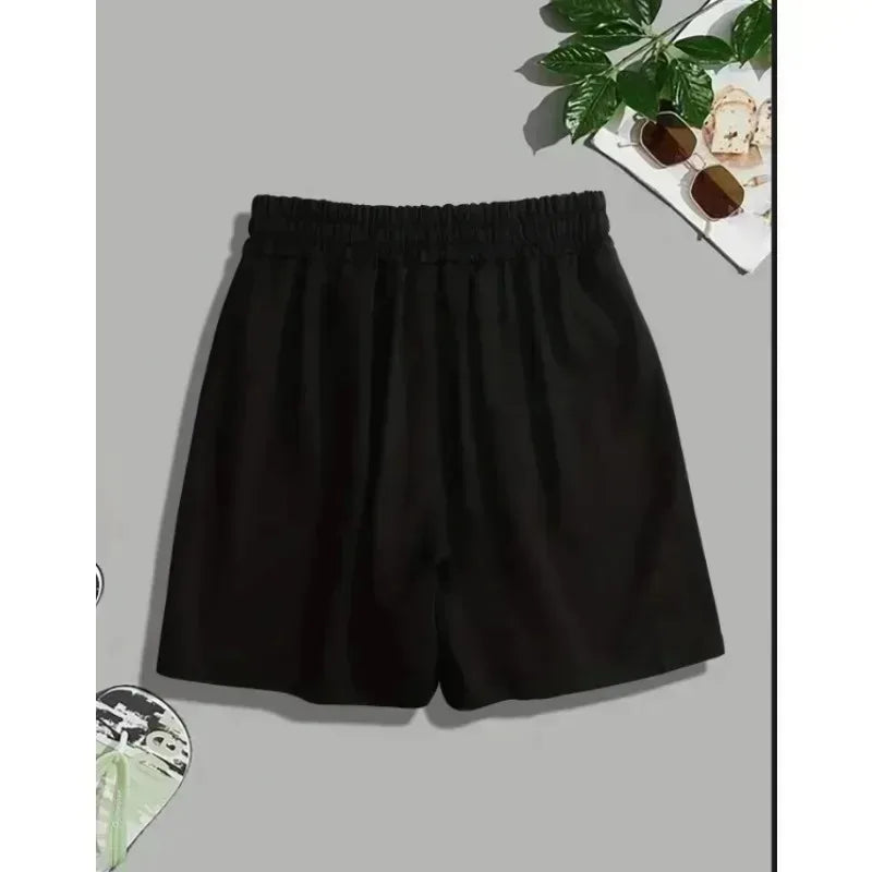 Men's Drawstring Waistband Loose Sports Shorts Summer New Item Unisex Sports Casual Shorts