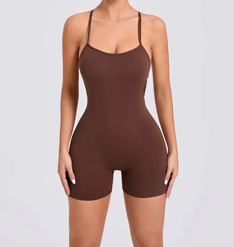 Cloud Rise Yoga SEXY Sports Jumpsuit Women Gym Fitness Playsuit Training Rompers Female Workout Bodysuits Lady Backless Overalls