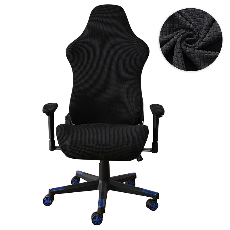 Simple Home Gaming Chair Cover Universal Computer Game Competitive Chair Seat Backrest Armrest Elastic Swivel Chair Covers Home