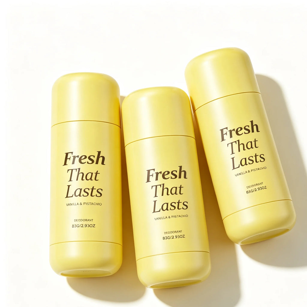 3-IN-1 Vanilla Pistachio Deodorant Stick,Niacinamide&Turmeric Brightening Body Balm for Dark Underarm,24H Fresh&Odor Protection Long Lasting Odor Protection&Soothe Post Shaving Irritation,Natural Deodorant&Gourmand Foodie Fra