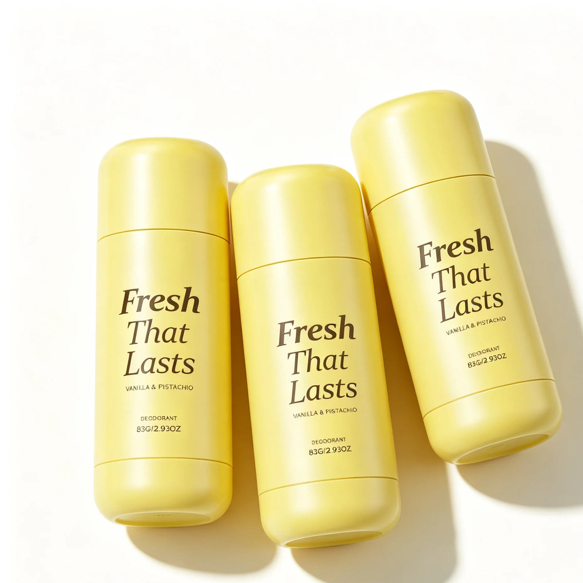 3-IN-1 Vanilla Pistachio Deodorant Stick,Niacinamide&Turmeric Brightening Body Balm for Dark Underarm,24H Fresh&Odor Protection Long Lasting Odor Protection&Soothe Post Shaving Irritation,Natural Deodorant&Gourmand Foodie Fra
