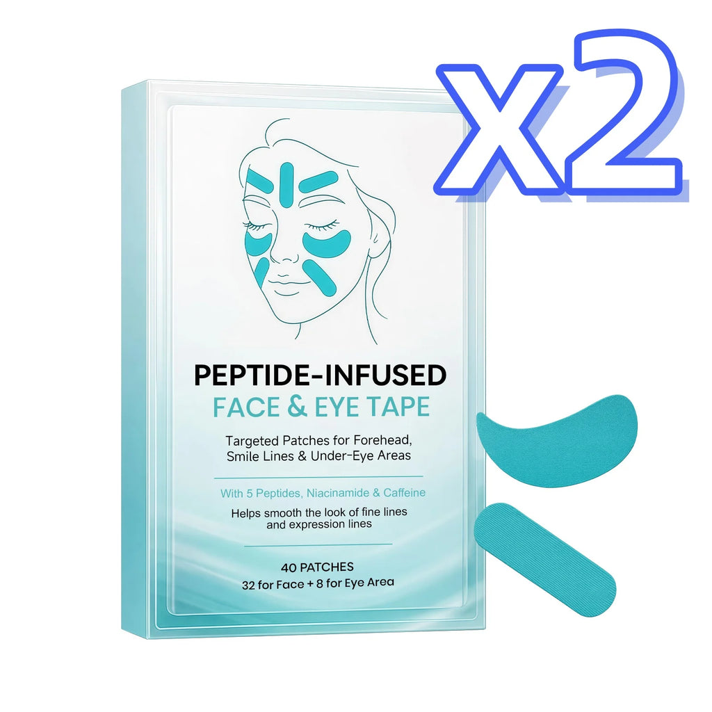 Peptide-Infused Face & Eye Tape Wrinkle Removal Sticker Smooth Forehead Smile Lines Wrinkles Peptide Facial Tape Skin Care Tools