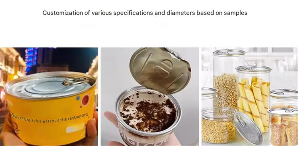 Automatic Juice Cup Drinks Sealing Machine Can Sealing Machine Jar Sealing Machine Non Rotary Plastic Tin Jar Beer Cans Seamer