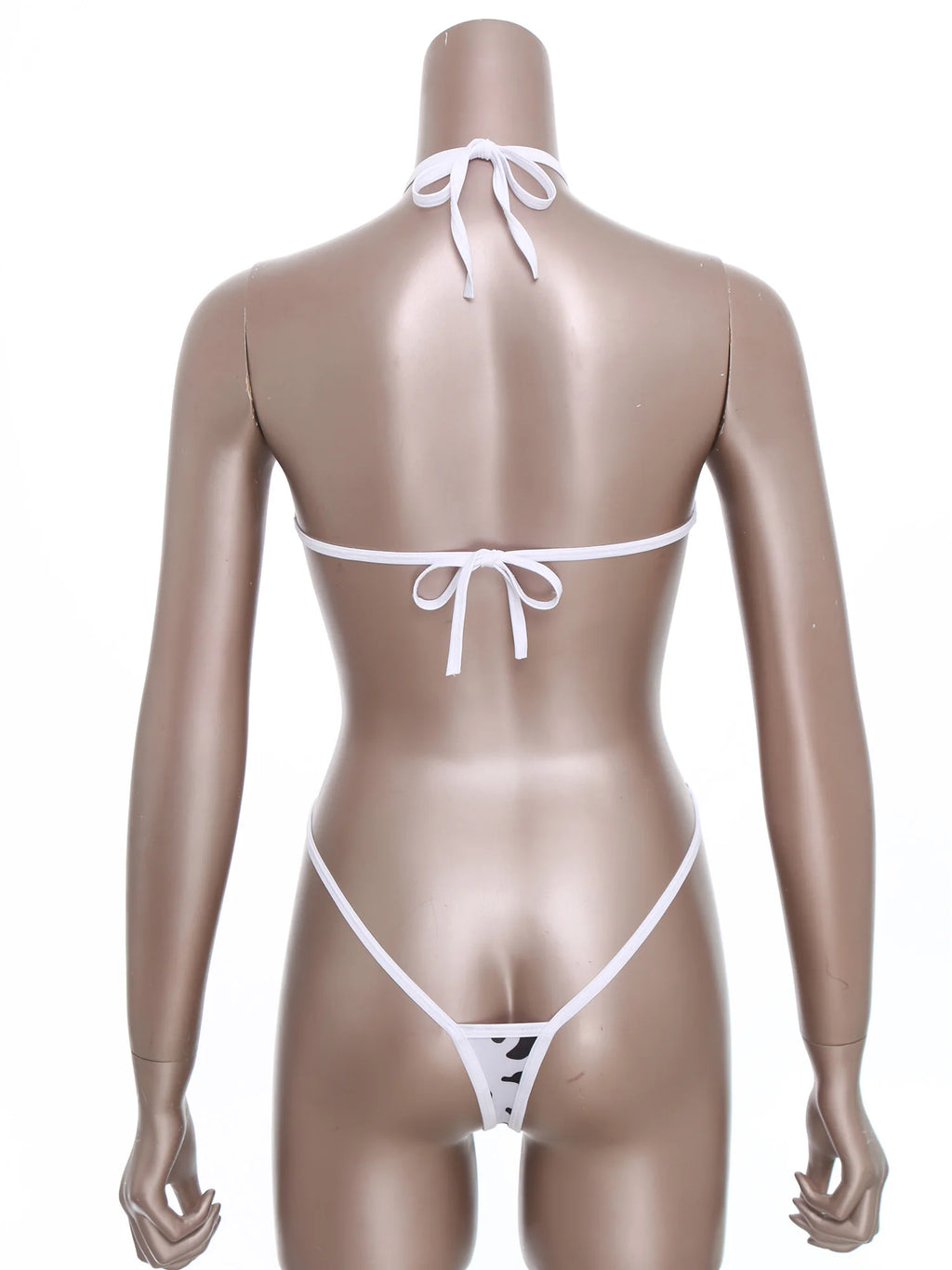 Women Micro Bikini Bodysuit Halter T-back Adjustable Swimsuit One-piece Lingerie Nightwear Summer Sexy Mesh Monokini Swimwear