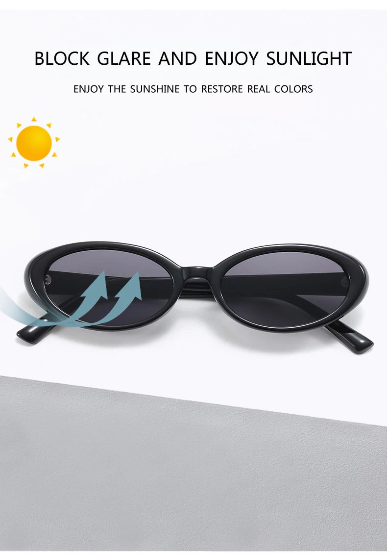 4pcs/7pc Small Oval Sun Glasses Vintage Oval Sunglasses 2024 Men Small Oval Sun Glasses Retro Fashion Women Sun Glasses Oculus ﻿