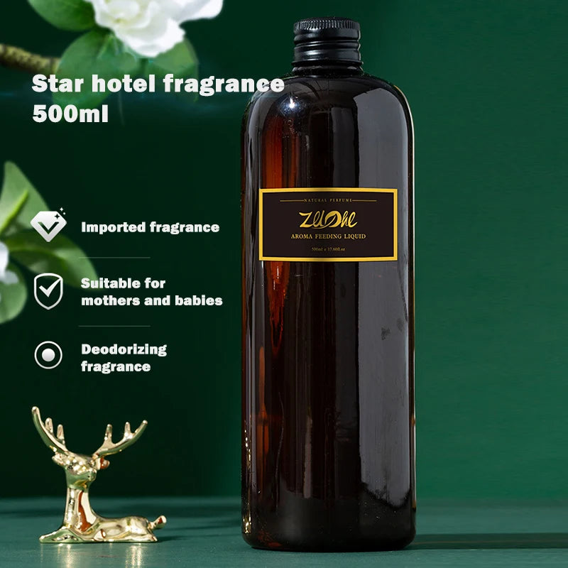 500ml Home Fragrance Essential Oil Air Fresener Large Capacity Hilton Hotel Fragrance Fluid Diffuser Refill Diy Deodorant Supply