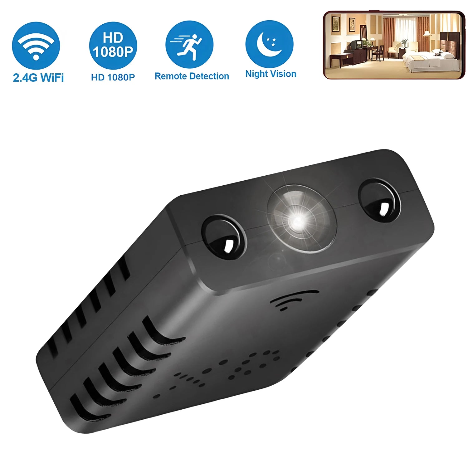 1080P HD Mini Camera XD Wire Camera Smart Home Security indoor Anti-theft IP Camera Video Voice APP Real-time Cam