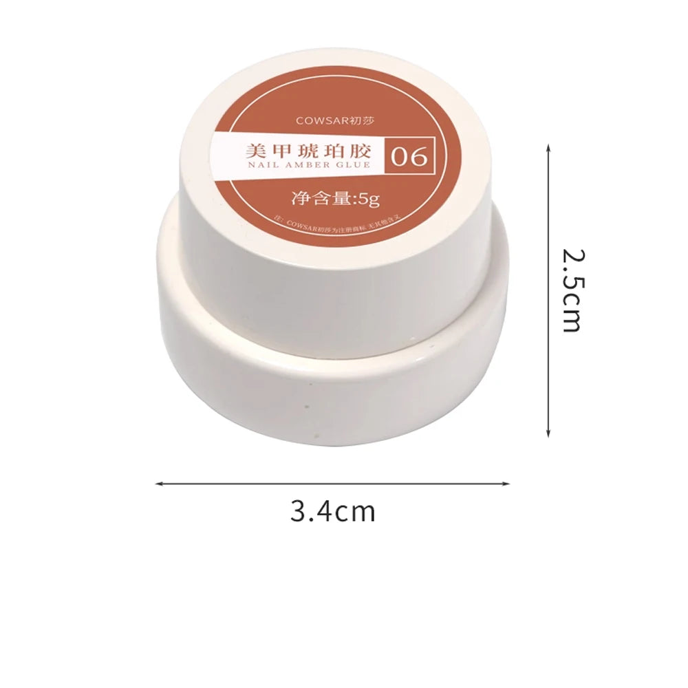 1/6color 5g Amber Brown Gel Nail Polish Set Y2K Autumn Winter Gradient Leopard Jelly Nail Gel Semi Permanent Soak Off Varnish