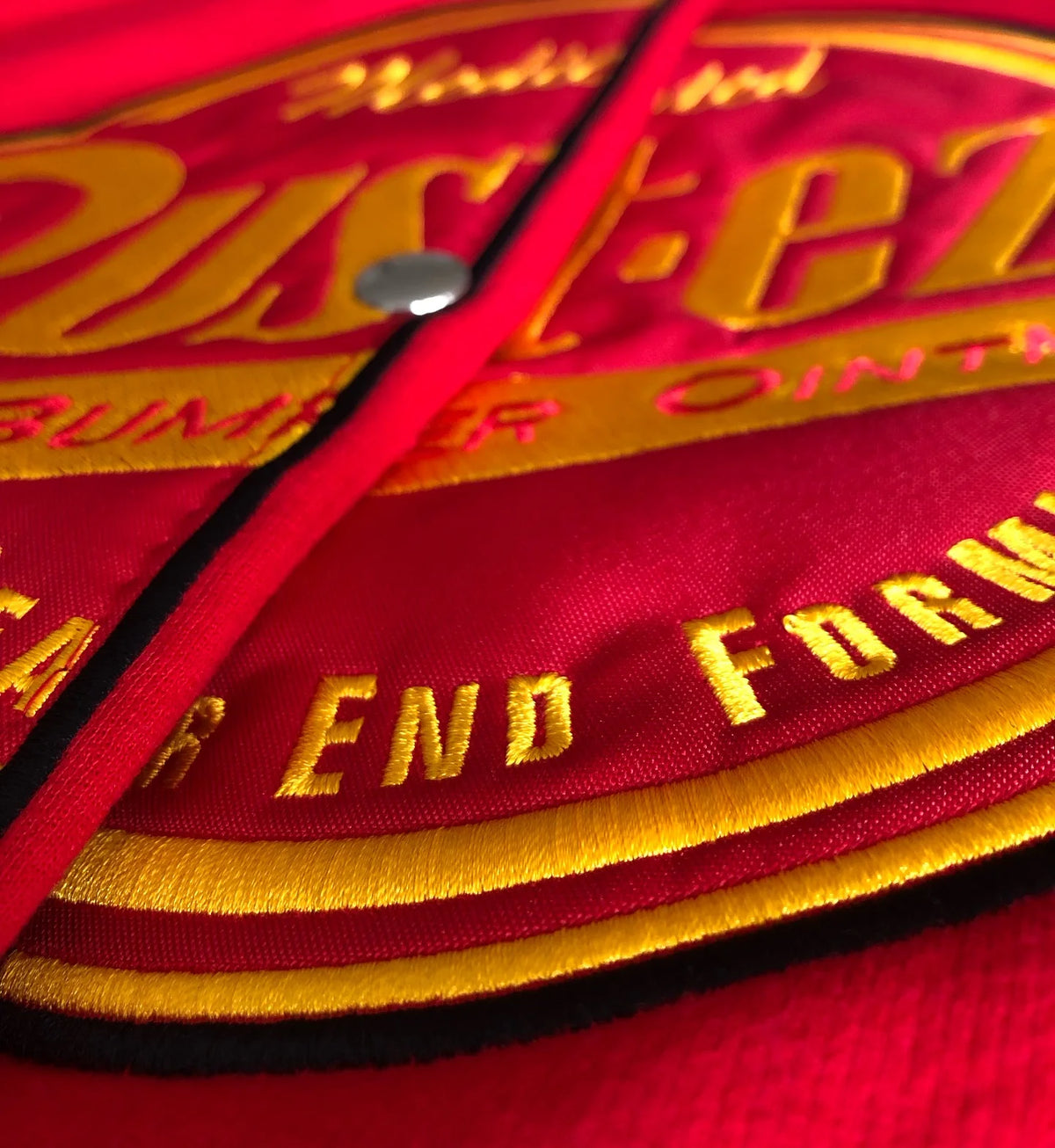 Y2K New American Fashion Letter Embroidery Oversized Red Spliced jacket Men Harajuku Casual Button Racing Baseball Uniform