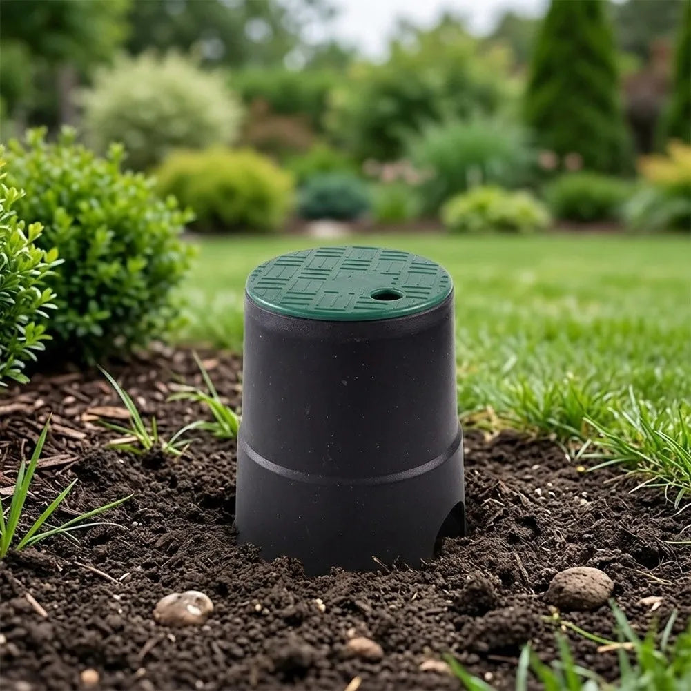 6-inch Landscape Valve Lid Accessing Underground Components Landscape Irrigation Green Plastic Lid Lightweight Design