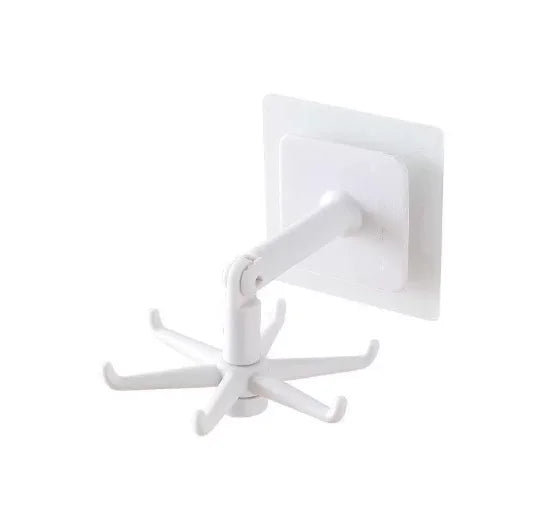 Kitchen Organizer Swivel Hooks Creative Hooks  Hole-free Multifunctional Explosion  Rotatable Dual-Use