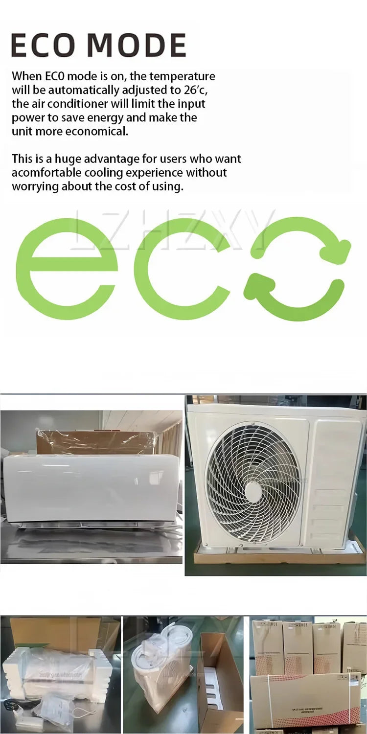 Inverter Split-Type Wall-Mounted Air Conditioner, 1.5 HP, 12,000 BTU, R32, Energy-Efficient Cooling and Air Purifica(Customized)