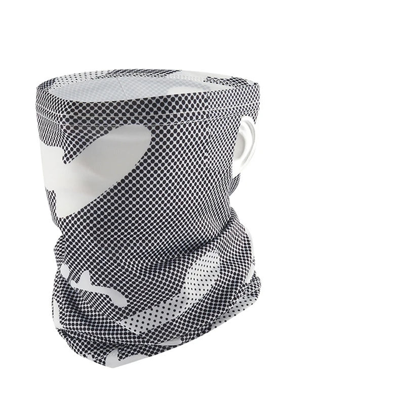 UV Protection Ice Silk Neck Gaiter Breathable Face Cover Tube Scarf Outdoor Cycling Hiking Sports Bandana Neck Tube