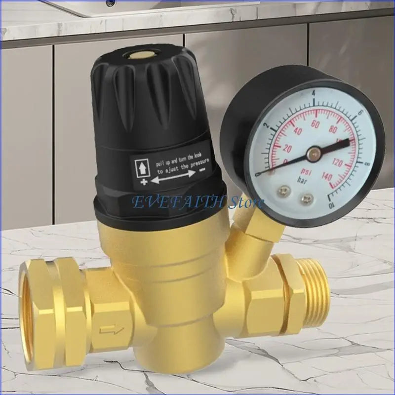 124B Heavy Duty Brass Water Pressure Reducing Valves Universal For RVs Campers