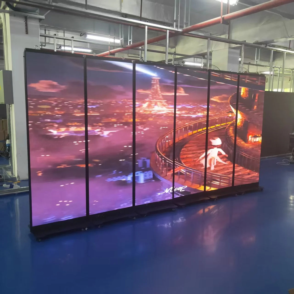 High Refresh Indoor GOB LED Poster Display Screen 640x1920mm High-Definition Multi-Unit Splicable for Business & Entertainment