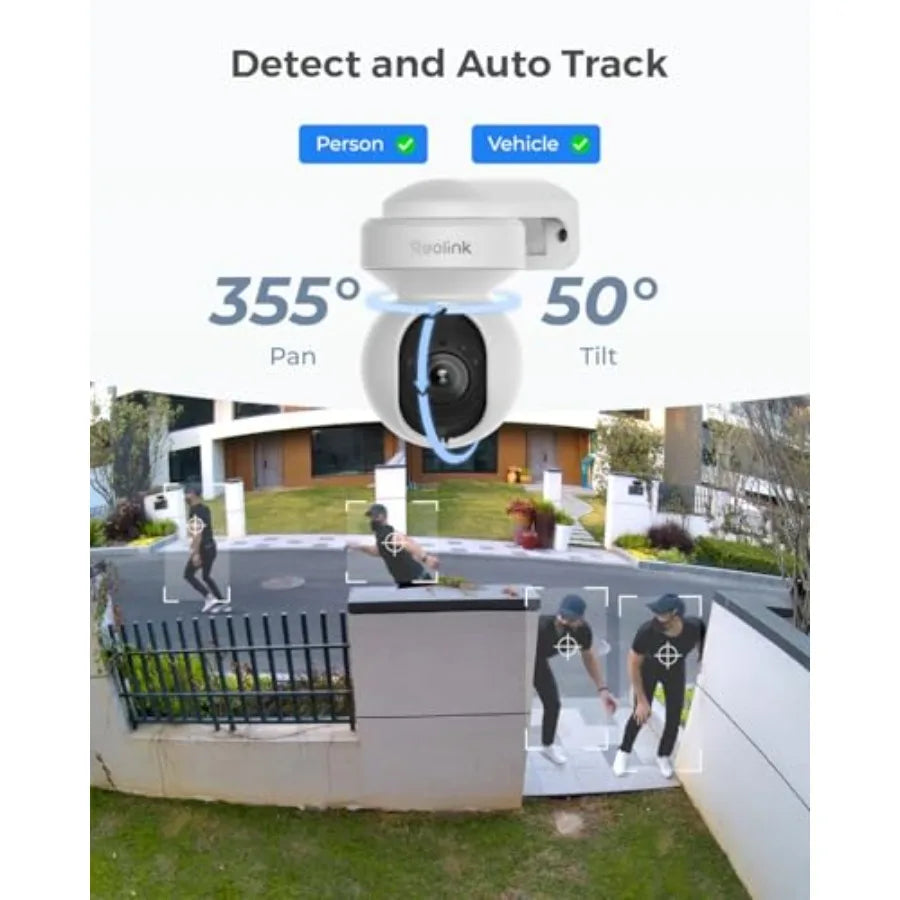 Home Hub for outdoor use with wired E1 Plus WiFi doorbell, white metal housing, 5MP camera, 24/7 offline recording via local st